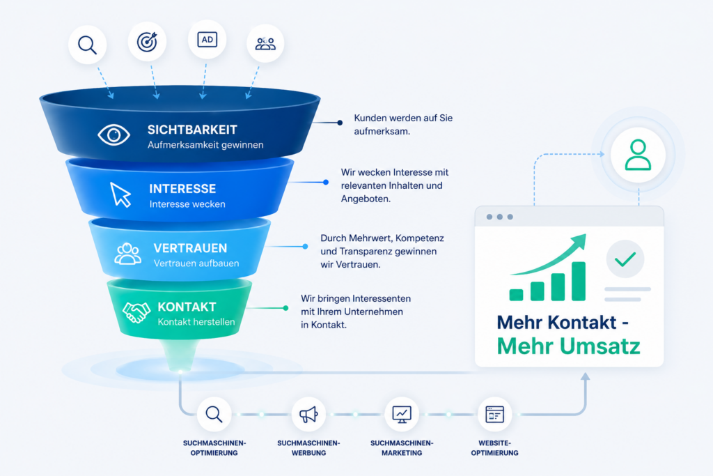 Mehr kontakt mehr umsatz grafik